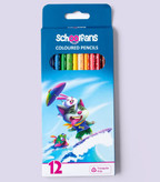 مداد رنگی 12 رنگ جعبه مقوایی