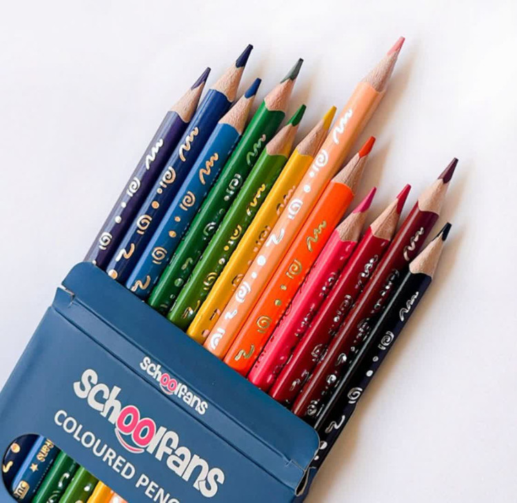 مداد رنگی 12 رنگ جعبه مقوایی