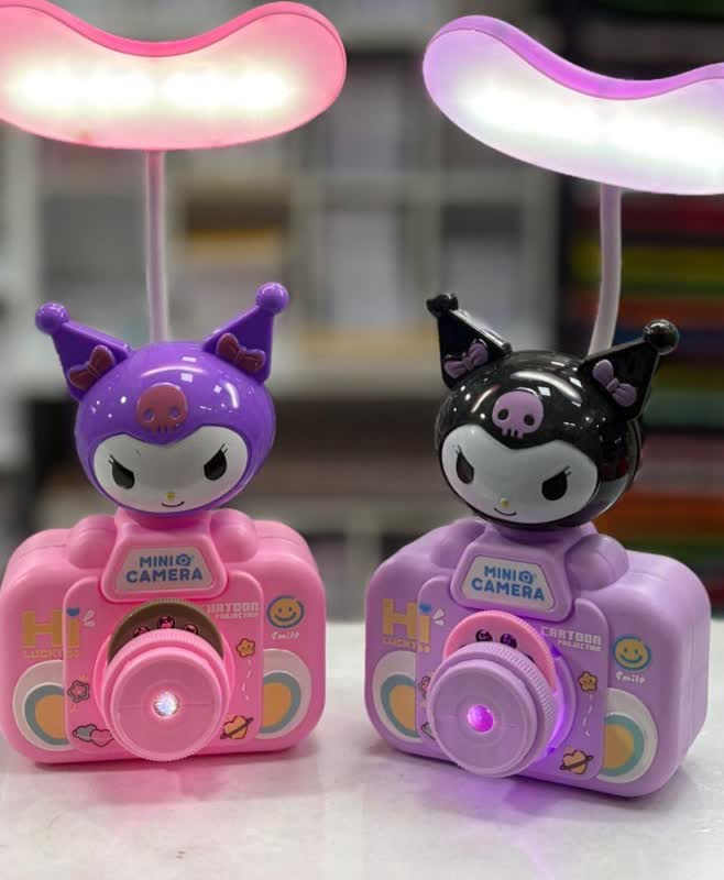 چراغ مطالعه و خواب کرومی و لبوبو دوربین دار